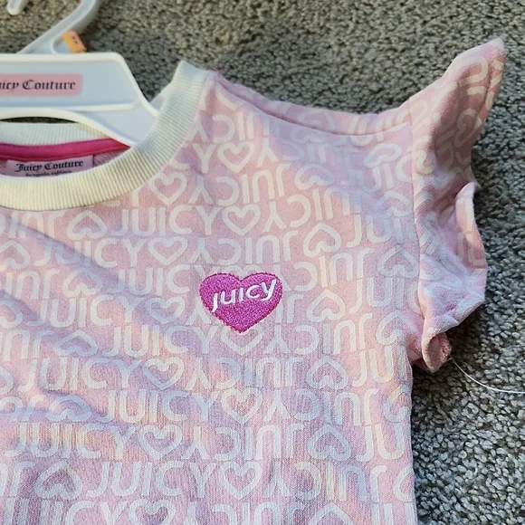 Juicy Couture Light Pink Kids Pajama Set - Picture 3 of 8